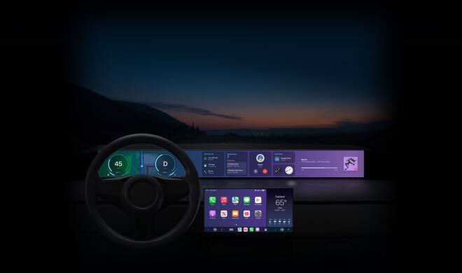 So könnte CarPlay 2.0 in einem Cockpit aussehen.
