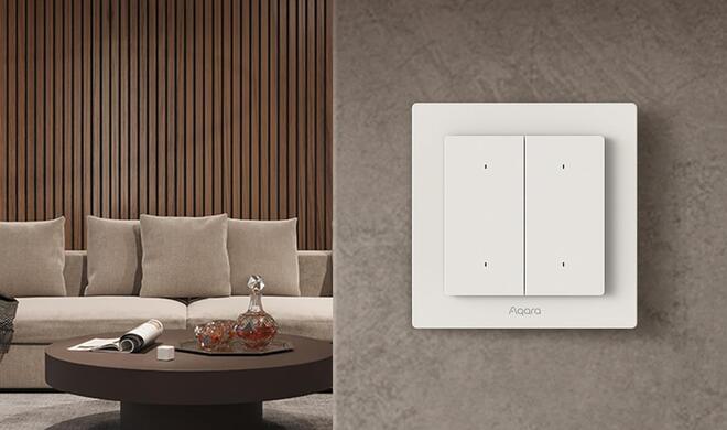 Der Aqara H2 schaltet nicht nur das Licht, sondern kann auch Geräte im Smarthome steuern.