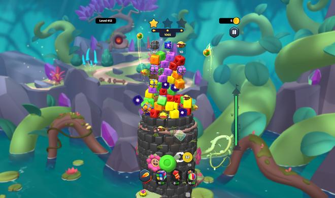 Spire Blast: Hier stürzen farbenfrohe Türme mit Karacho ein!
