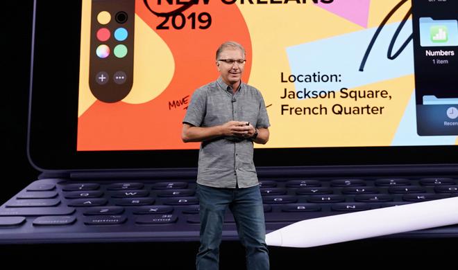 Auch auf der Präsentationsbühne ist Greg „Joz“ Joswiak kein Unbekannter. Schon längst gehört er zum Apple-Inventar vor der Kamera.