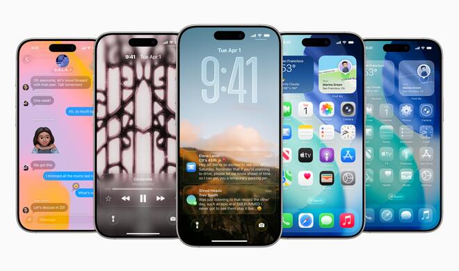 iOS 26 bringt vor allem viele Detailverbesserungen mit – und ein neues Design: Liquid Glass.