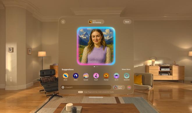 visionOS 26 enthält einige Updates – auch für Image Playground