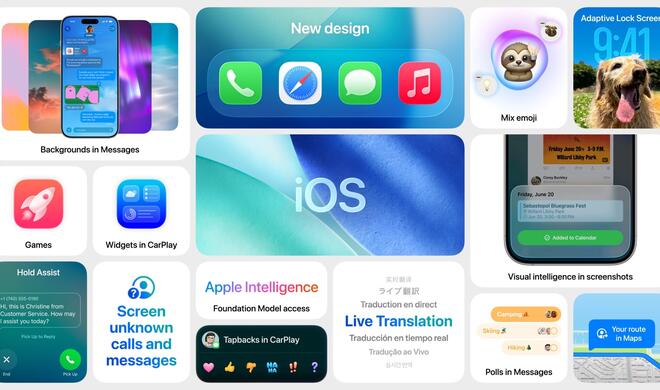 Neben dem neuen Design bietet iOS 26 noch eine Menge mehr Detailverbesserungen.