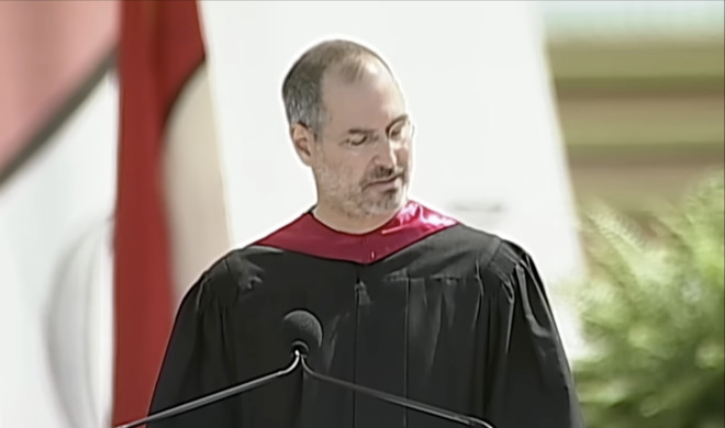 Steve Jobs bei seiner berühmten Stanford-Rede