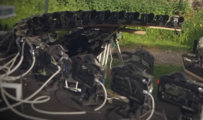 Das Rig für die Bullet-Time-Aufnahmen in „28 Years Later“.
