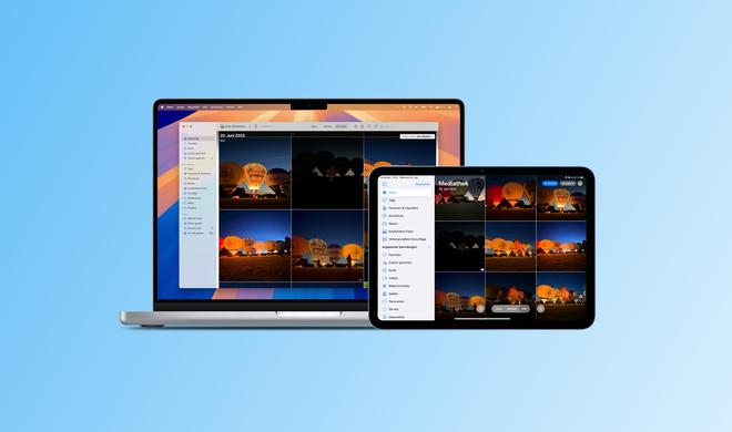 Mit iCloud-Fotos können Sie Ihre Fotos und Videos auf all Ihren Geräten teilen.