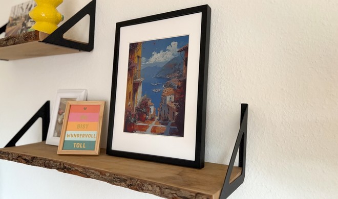 Kaum zu unterscheiden: Der Reflection Frame wirkt wie ein gedrucktes Bild.