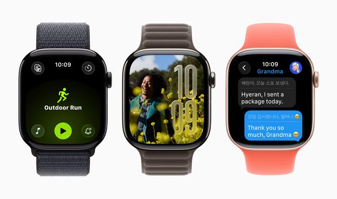 Zeitgleich zu den neuen Modellen kommt auch watchOS 26 heraus – inklusive „Liquid Glass“-Design.