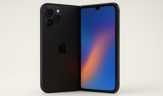 So stellt sich ChatGPT ein iPhone Fold vor. Da sind wir froh, dass Apples Designer noch nicht durch KI ersetzt wurden.