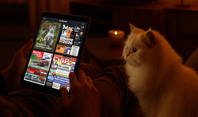 Kuschelfaktor 100%: Die Readly-App bietet eine Leseflatrate für über 8.000 Magazine und damit ideal für lange Winterabende.