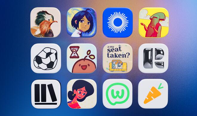 Apple gibt die Finalist:innen der App Store Awards 2025 bekannt.