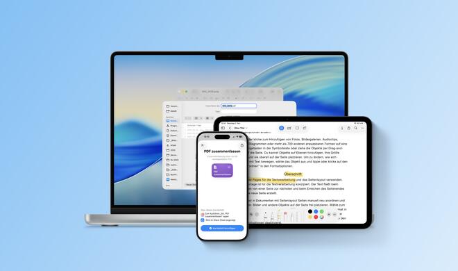 Mit Apples Vorschau-App gibt es schon lange eine gute App zum Betrachten und Bearbeiten von PDFs auf dem Mac. Seit Version 26 ist sie zudem auch auf iPhone und iPad zu finden.