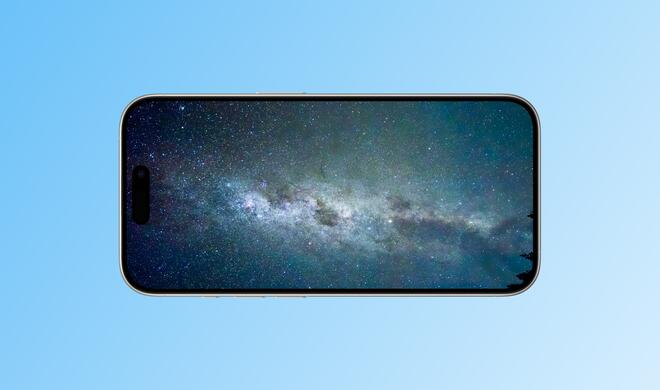 Die Milchstraße über Lake Tekapo in Neuseeland, fotografiert mit einem iPhone 15 Pro.