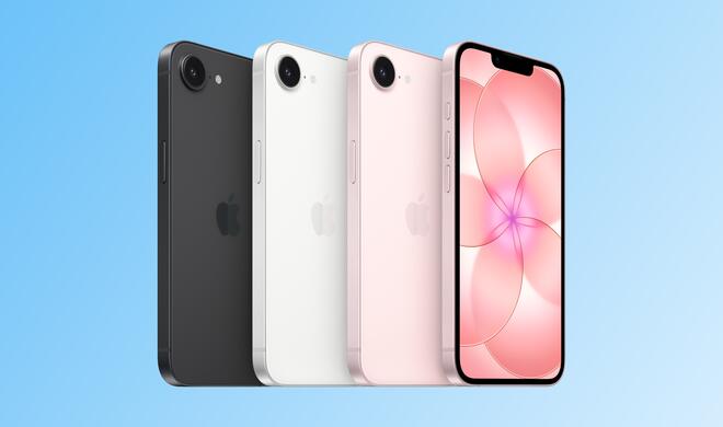 Neu im Sortiment: Hellrosa gesellt sich zu Schwarz und Weiß. Alle drei Farbvarianten unterstützen erstmals MagSafe.