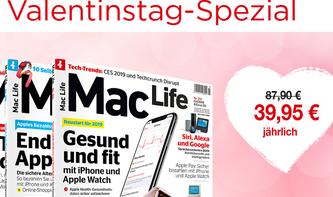 Nur zum Valentinstag: 55 Prozent Rabatt auf das Mac-Life-Jahresabo